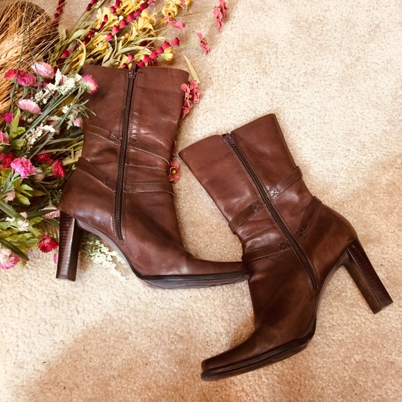 Nine west brown leather boots - Picture 6 of 8